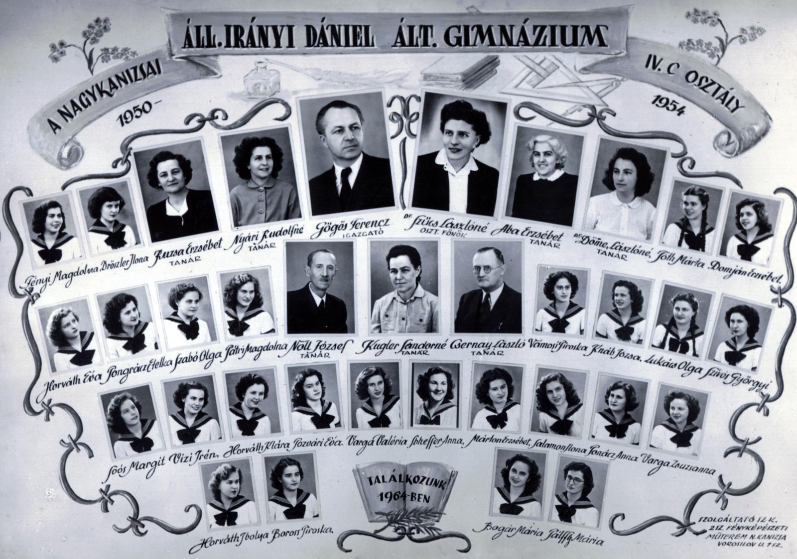 Batthyány Lajos Gimnázium 1954